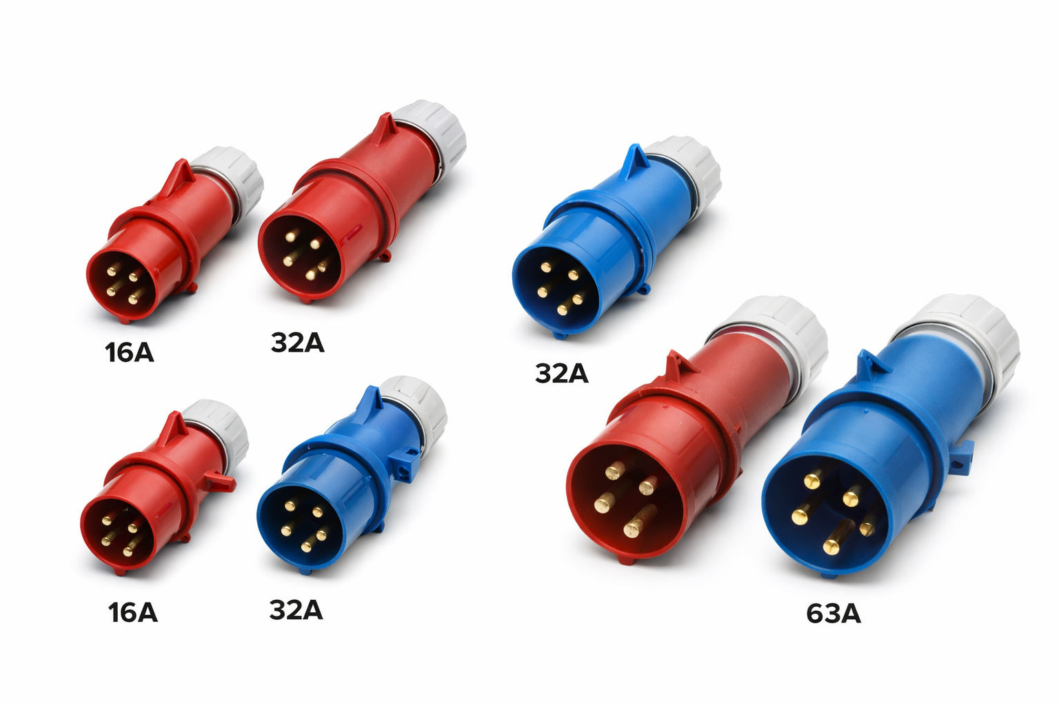 16A, 32A, 63A Connectors